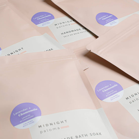 Lavender + Chamomile Calming Bath Soak Bath Salts Midnight Paloma