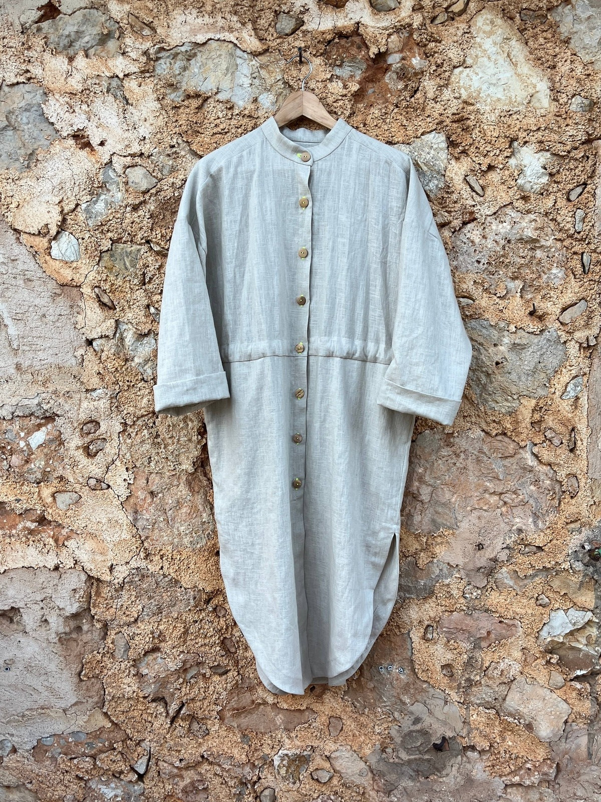 706 TRÉVOL Shirt dress in Organic Canvas Linen CECILIA SÖRENSEN