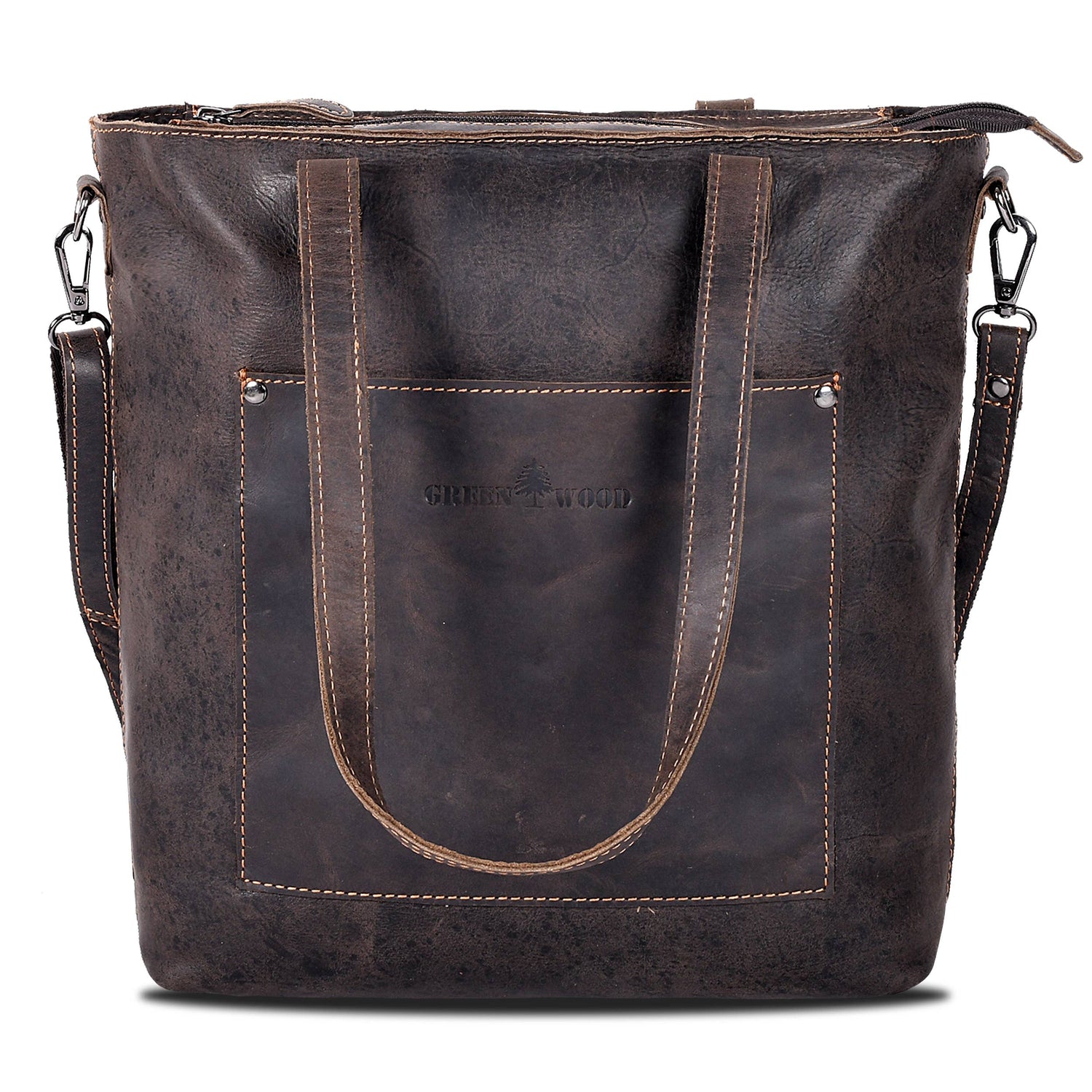 Classic Leather Tote Bag Bunbury - GW2025 Handbags, Wallets & Cases Greenwood Leather Brown  