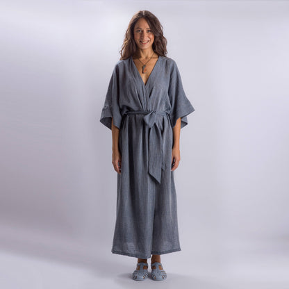Loomist Sile Maxi Wrap Dress Dress loom.ist Marine