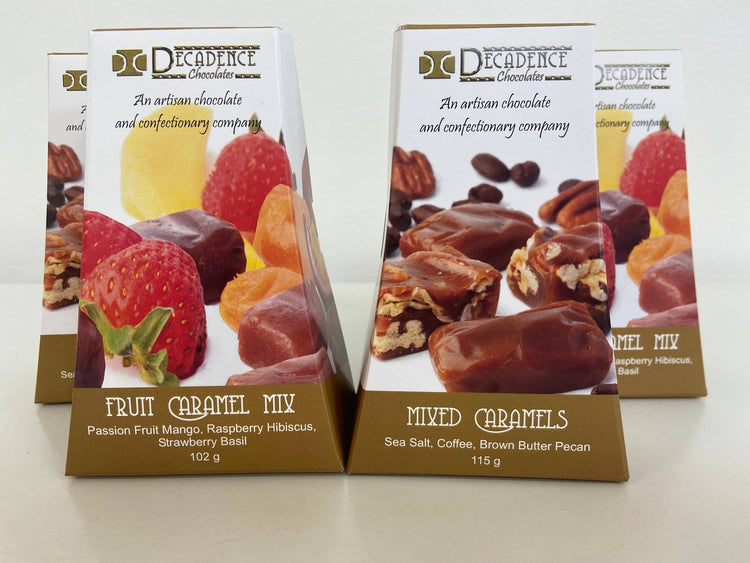 Mixed Caramels Chocolate Decadence Chocolates Inc   