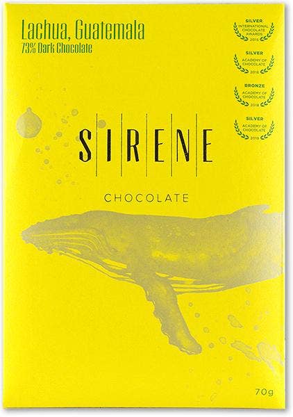 Lachua, Guatemala 73% Dark Chocolate Chocolate Sirene Chocolate   