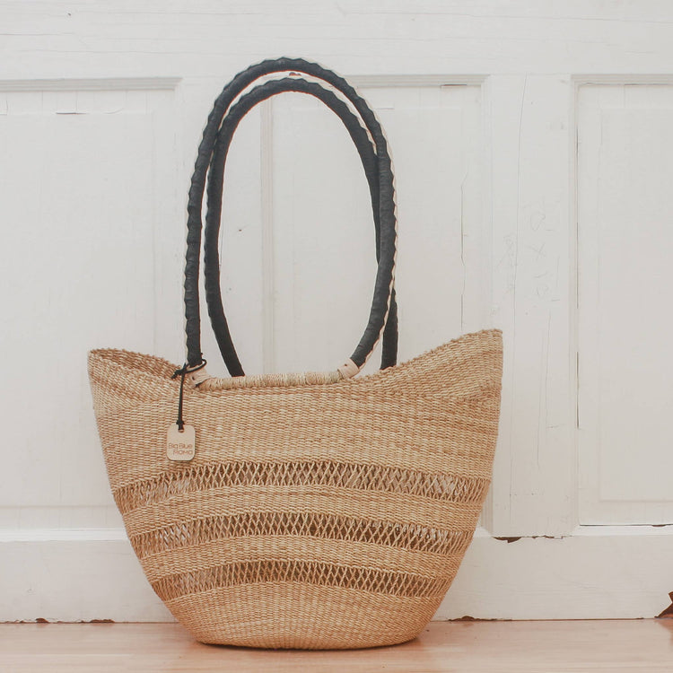 Shoulder Shopper - Natural Palette Baskets Big Blue Moma   