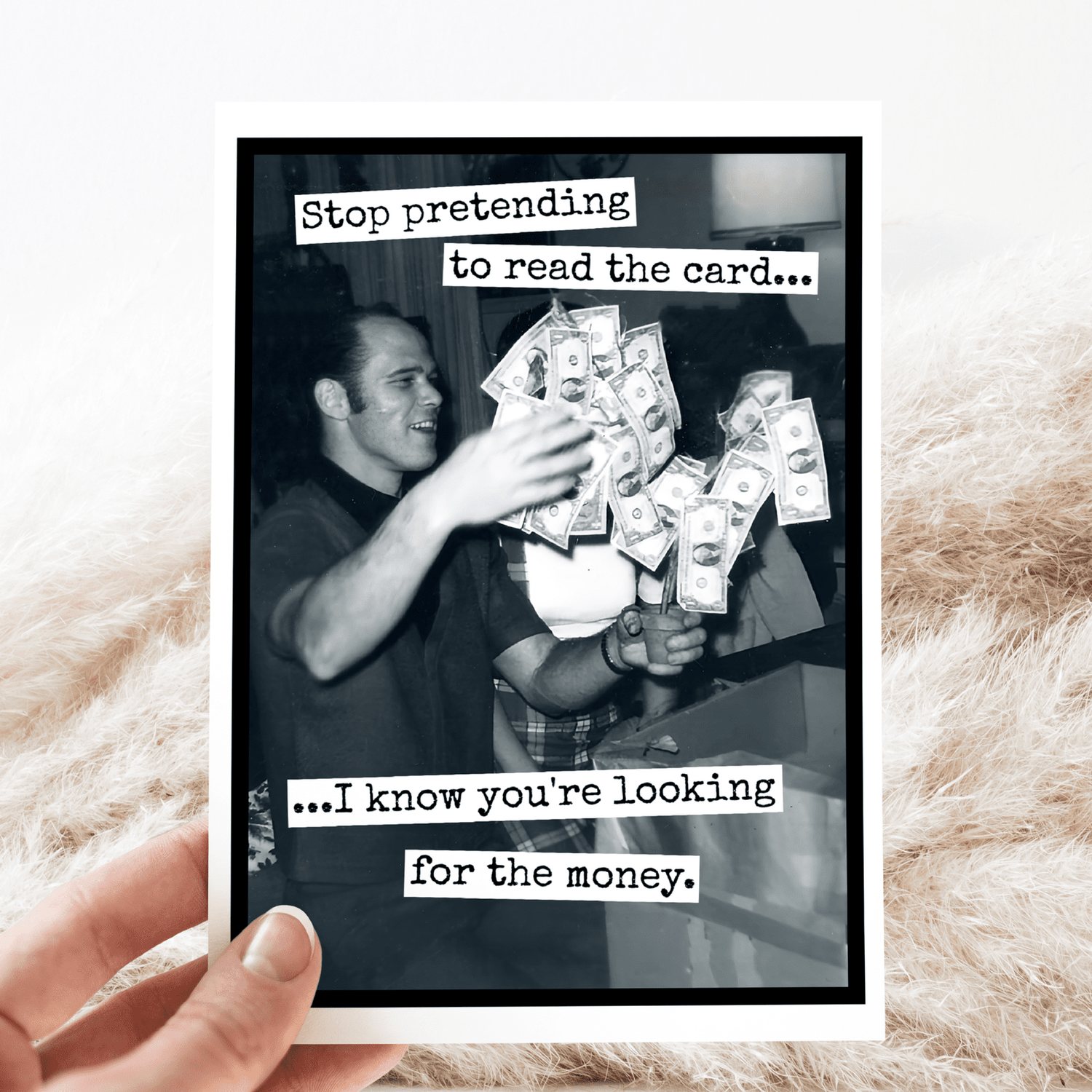 Birthday Card. Stop Pretending To Read The Card... Greeting Cards Raven&