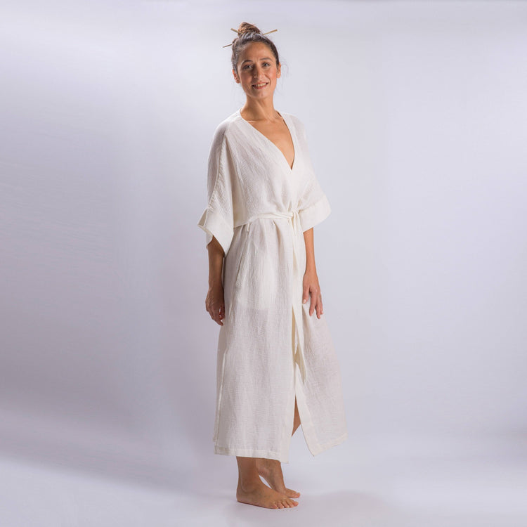 Loomist Sile Maxi Wrap Dress Dress loom.ist