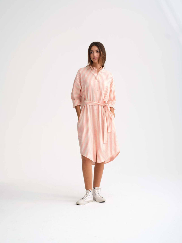 CECILIA SÖRENSEN Dress in Organic Fishbone Jacquard Dress CECILIA SÖRENSEN
