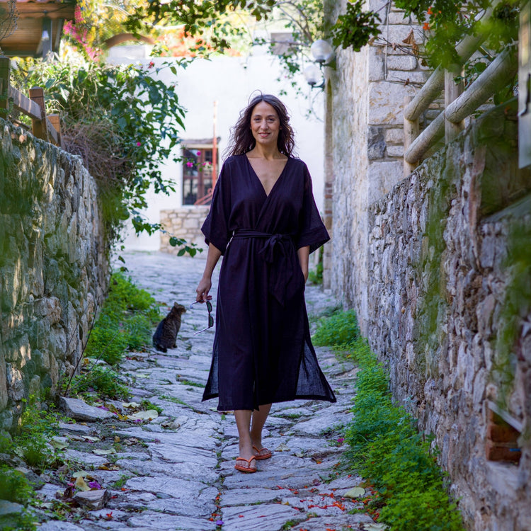 Loomist Sile Maxi Wrap Dress Dress loom.ist