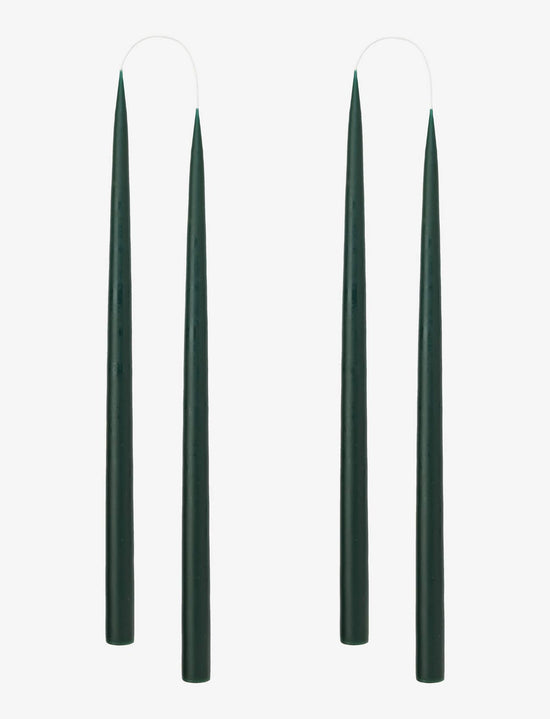 Forest Green Danish Taper Candle | 12 Pack Twilight Collection