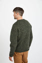 Raheen Tweed Roll Neck Mens Sweater - Green Men&