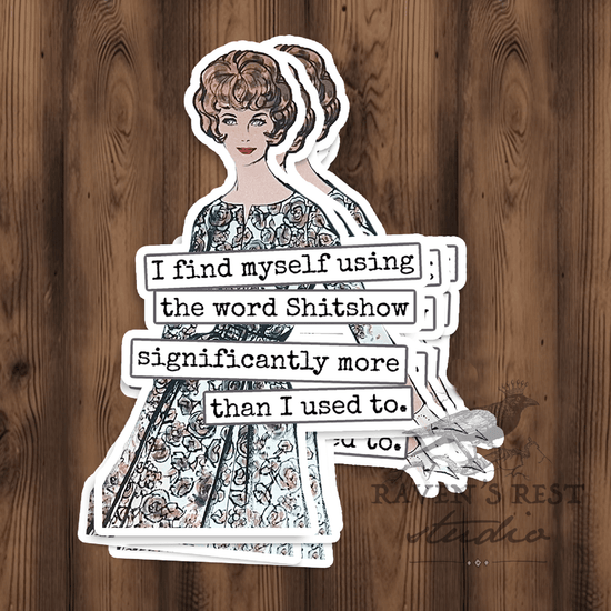 STICKER. I Find Myself Using The Word Shitshow... Raven&