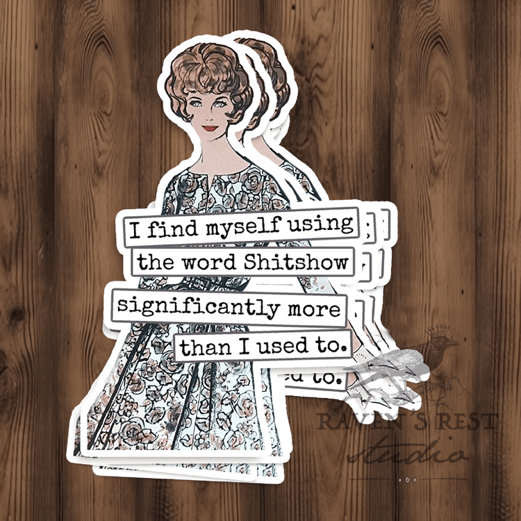 STICKER. I Find Myself Using The Word Shitshow... Raven&