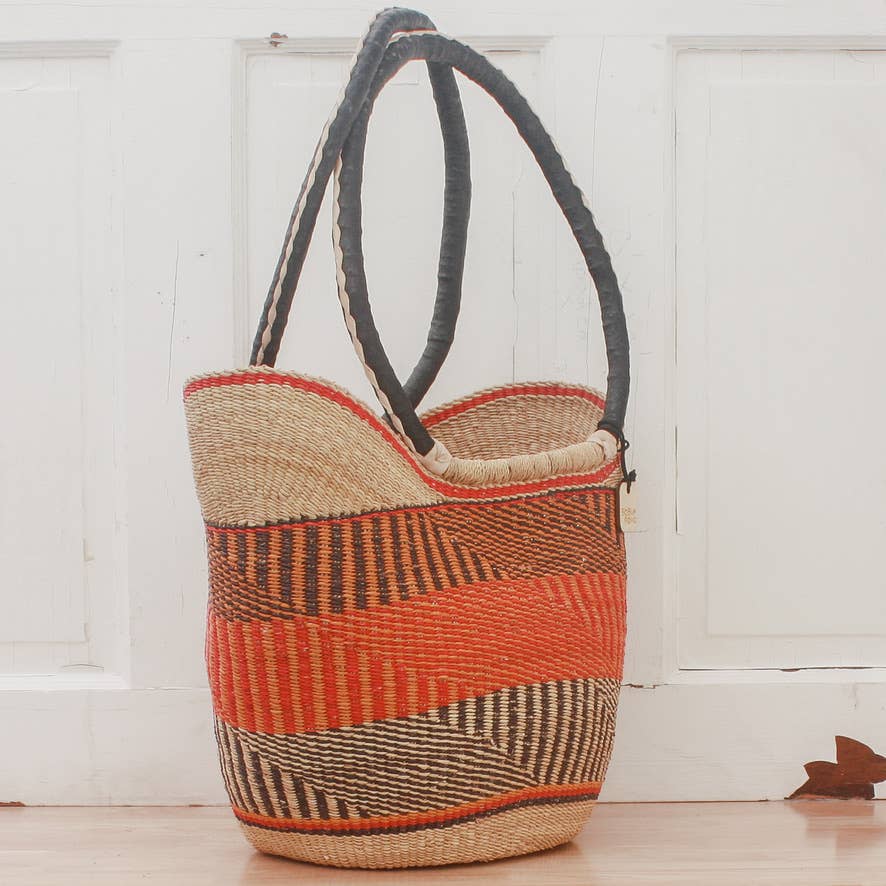 Shoulder Shopper - Traditional Palette Baskets Big Blue Moma   