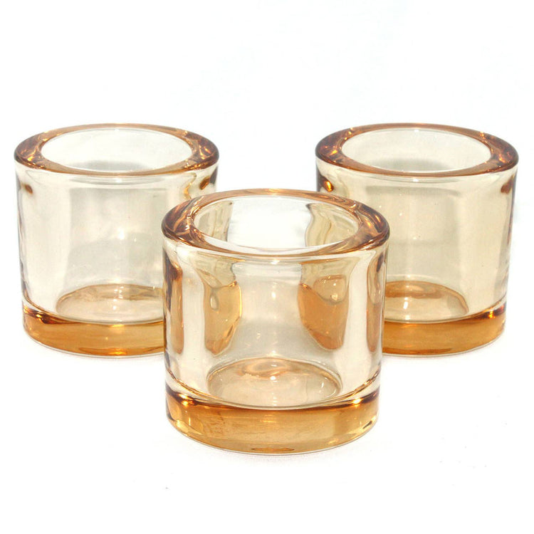 Heavy Glass Votive Holder | Bronze  Twilight Collection   