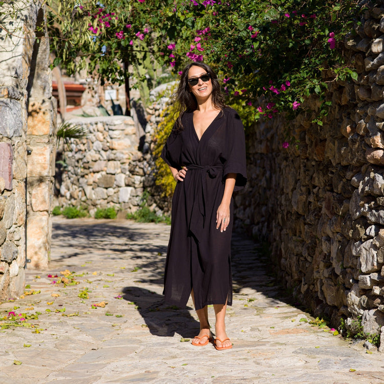 Loomist Sile Maxi Wrap Dress Dress loom.ist
