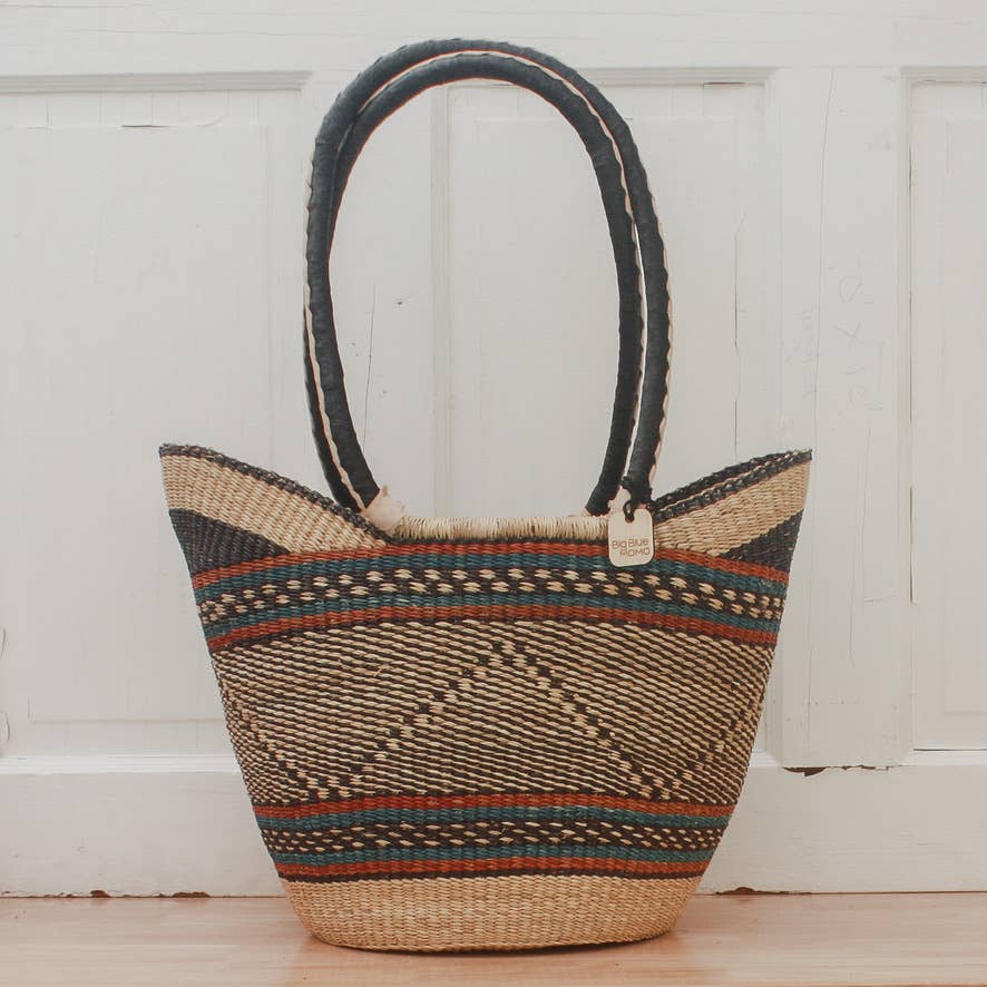 Shoulder Shopper - Traditional Palette Baskets Big Blue Moma   