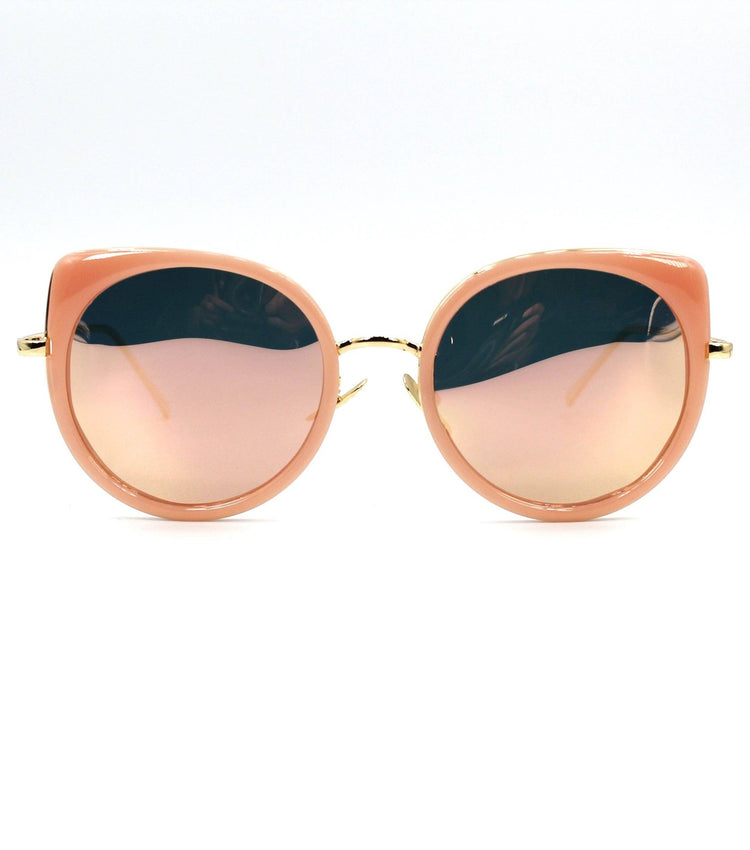 Ottika Sunglasses - UV Protection | Model 1222 Sunglasses Ottika Group Ltd Pink-Gold Mirror