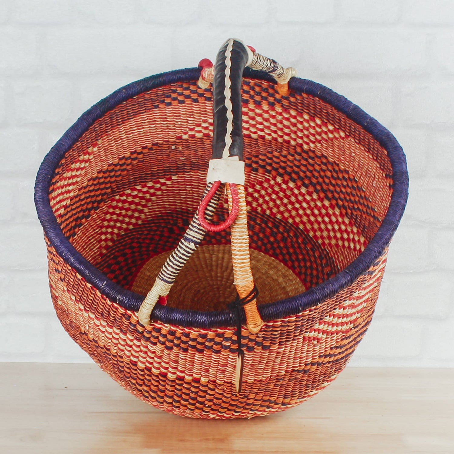 Round Basket Large - Traditional Palette Baskets Big Blue Moma   