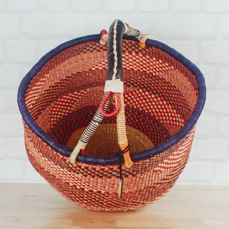 Round Basket Large - Traditional Palette Baskets Big Blue Moma   