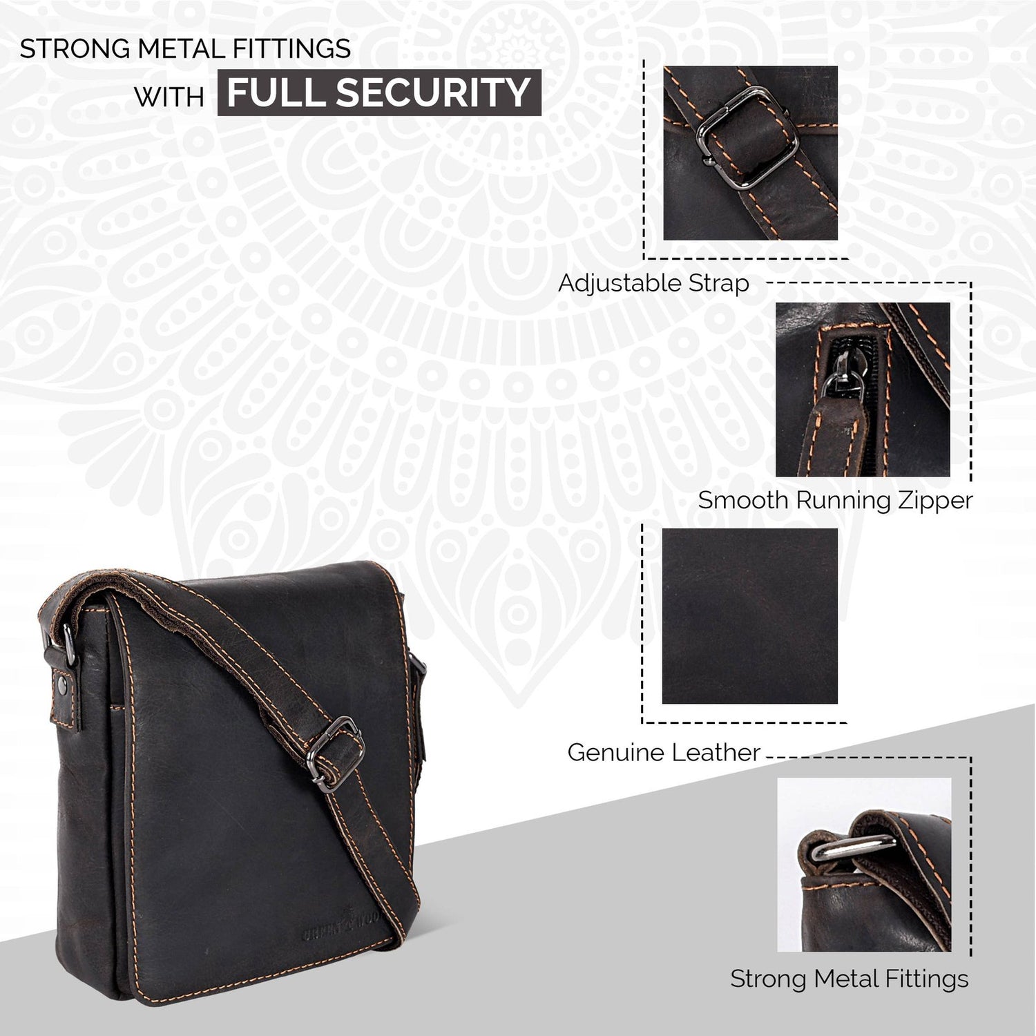 Leather Shoulder Bag Luna Handbags, Wallets & Cases Greenwood Leather