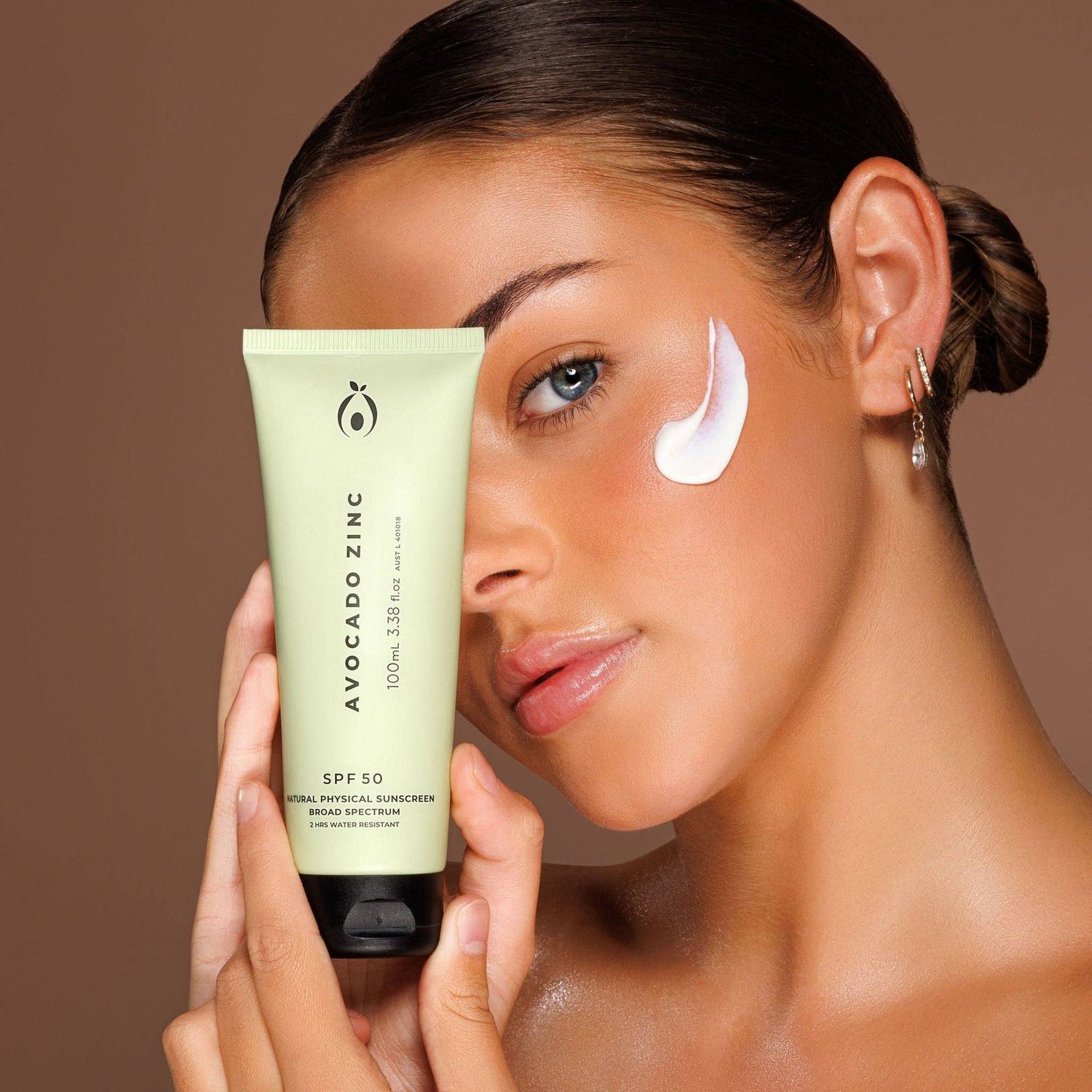 SPF 50 Natural Physical Sunscreen Skin Care Avocado Zinc
