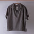 Loomist Sile Collared Top Tops loom.ist Charcoal
