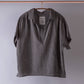 Loomist Sile Collared Top Tops loom.ist Charcoal