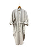 706 TRÉVOL Shirt dress/ Kaftan in Blue Organic Canvas Linen CECILIA SÖRENSEN