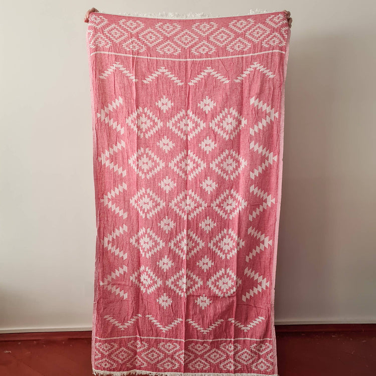 Aztec Pattern Double Face Beach Towel / Camping Blanket Towels Moa   