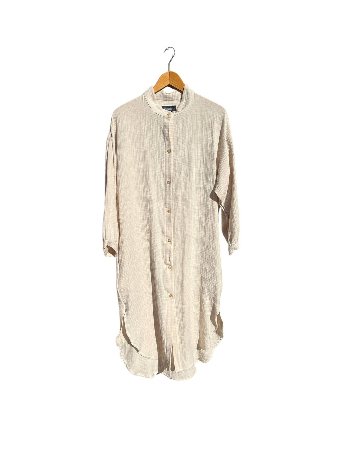 702 COTONER Relaxed shirt dress in organic cotton muslin CECILIA SÖRENSEN
