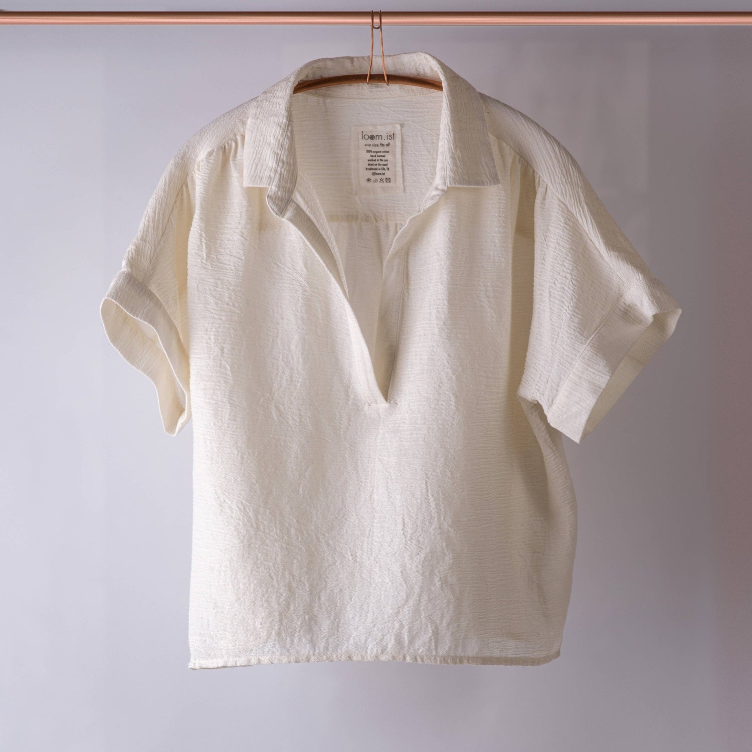 Loomist Sile Collared Top Tops loom.ist