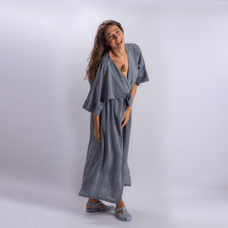 Loomist Sile Maxi Wrap Dress Dress loom.ist
