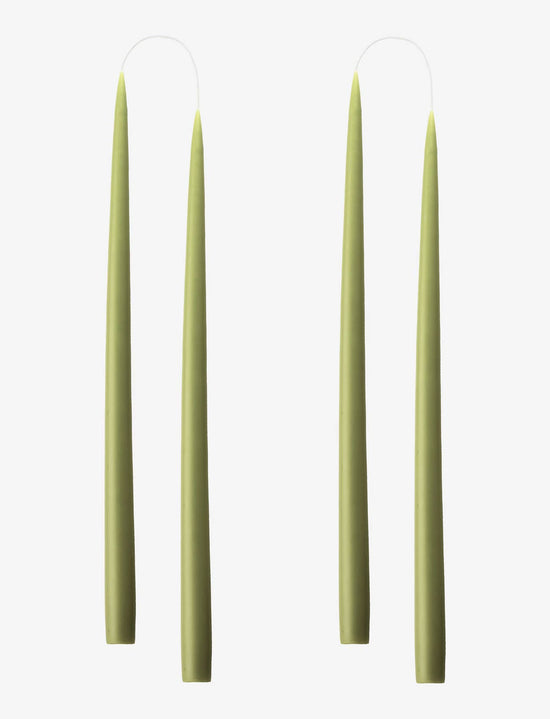 Olive Danish Taper Candle | Set of Two Candles Twilight Collection