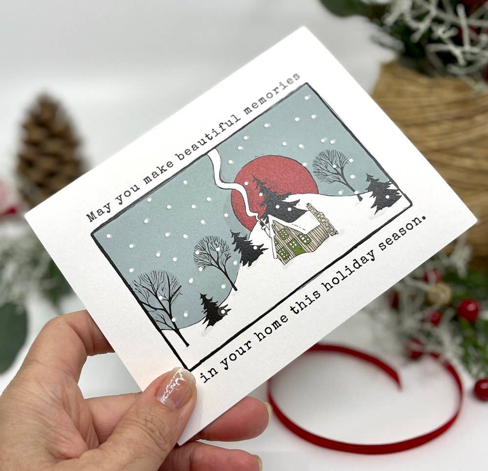 Beautiful Memories - Christmas Holiday Card Greeting Cards Newfolk & Cabin Paper Studio   