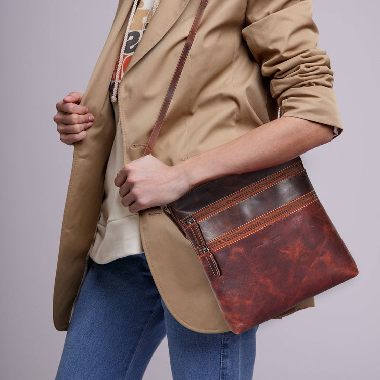 Leather Crossbody Purse Greenwood Leather