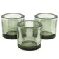 Heavy Glass Votive Holder | Green Candle Holders Twilight Collection   