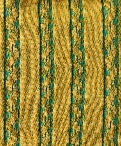 Fall 25 | Cable Cotton Dress Socks OKAYOK M/L Dandelion