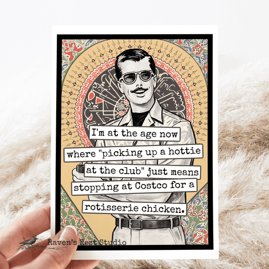 Birthday Card. Picking Up a Hottie At The Club... Raven&
