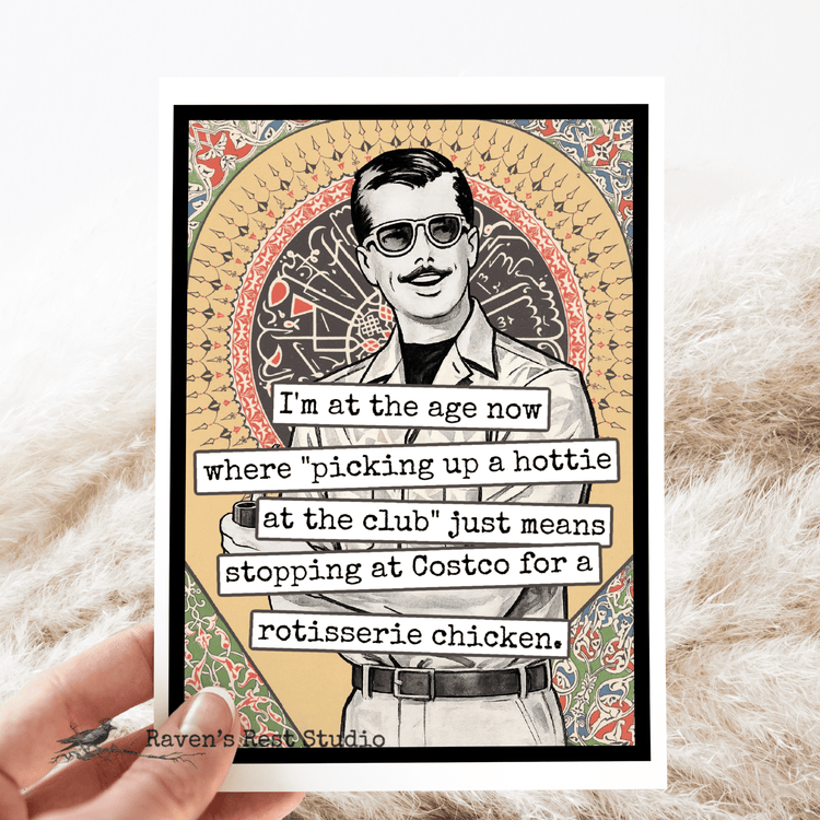 Birthday Card. Picking Up a Hottie At The Club... Raven&