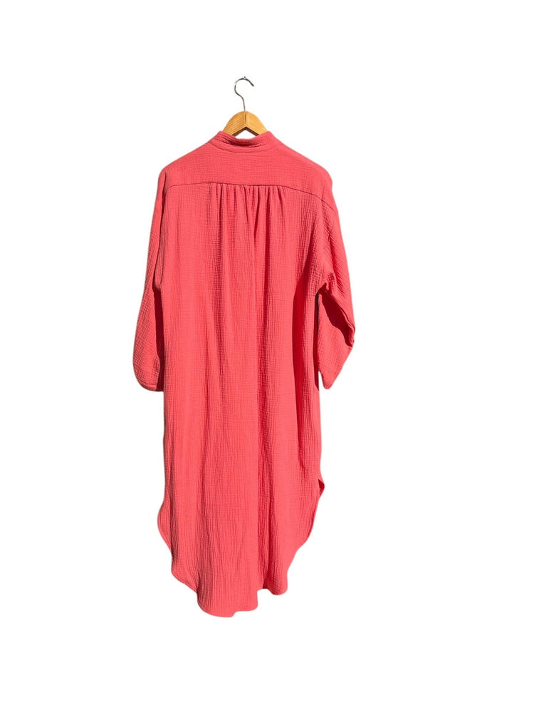 702 COTONER Relaxed shirt dress in organic cotton muslin CECILIA SÖRENSEN
