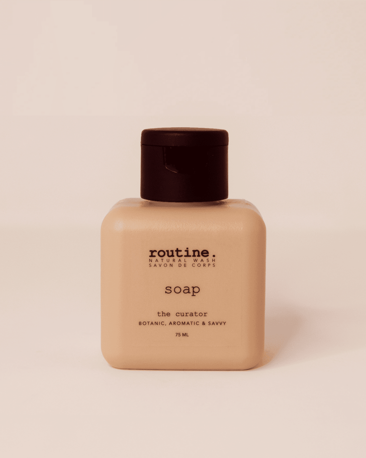 The Curator 75ml Natural Hand & Body Wash - Travel Mini Routine Natural Beauty