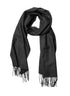 Baby Alpaca Scarf Scarf Linen Way Inc. Black  