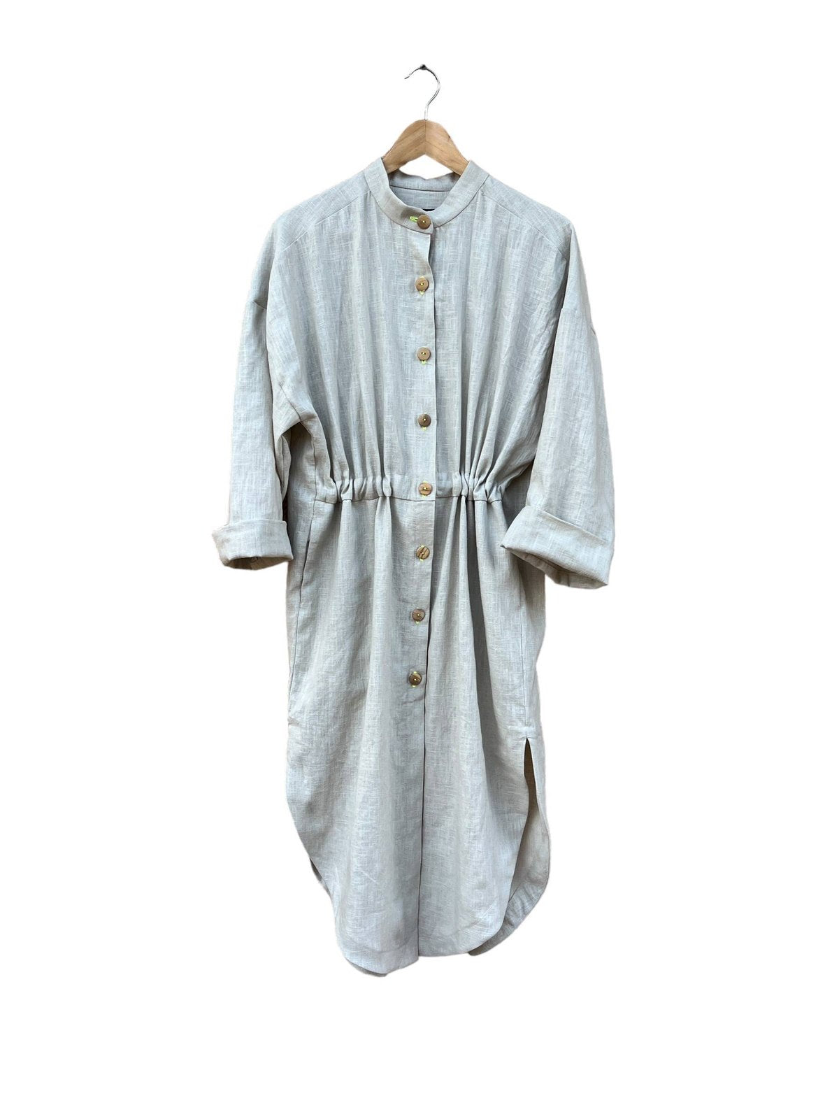 706 TRÉVOL Shirt dress in Organic Canvas Linen CECILIA SÖRENSEN