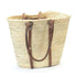 STRAW SHOPPER bag with SHOULDER STRAPS Bacon Basketware