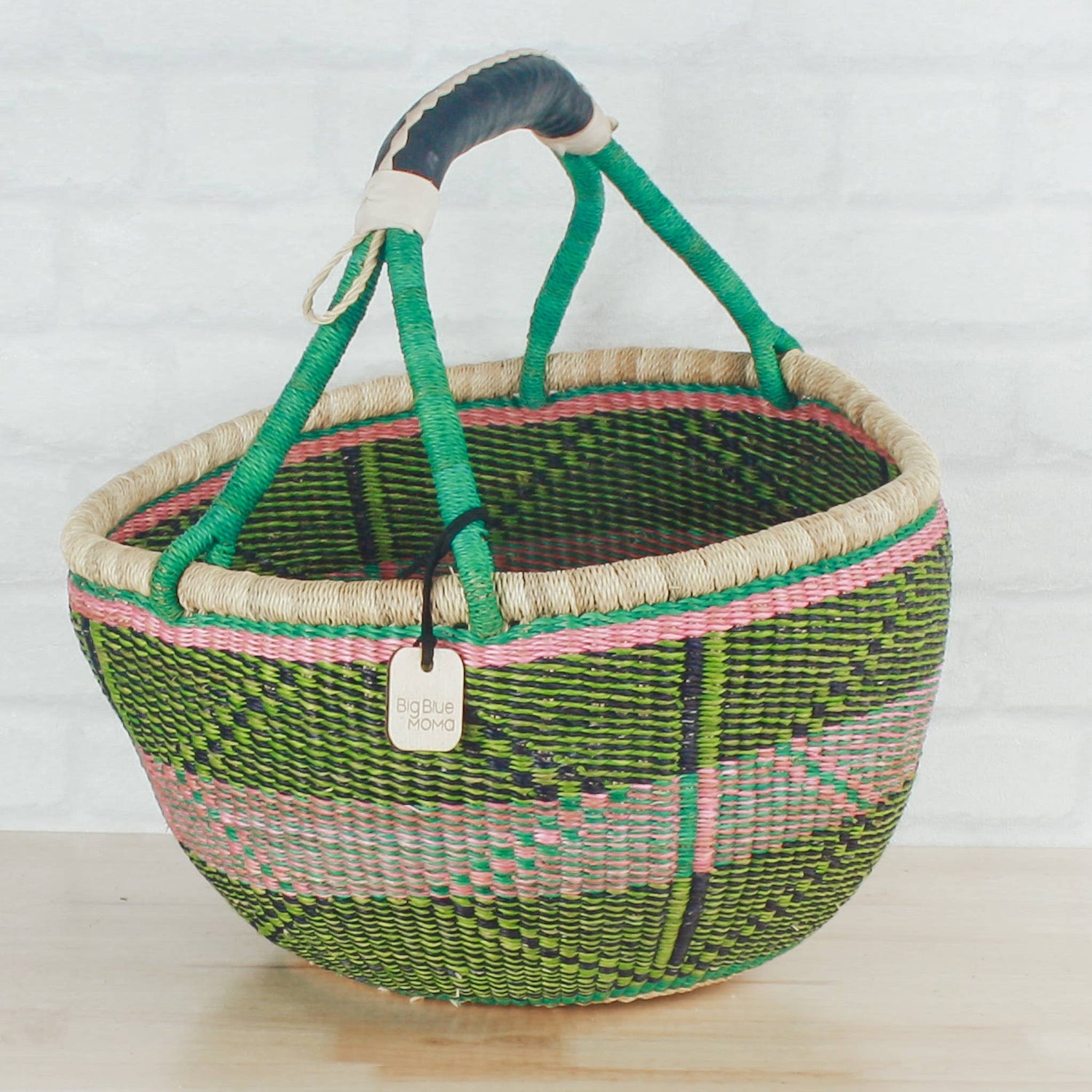 Round Basket Large - Traditional Palette Baskets Big Blue Moma   