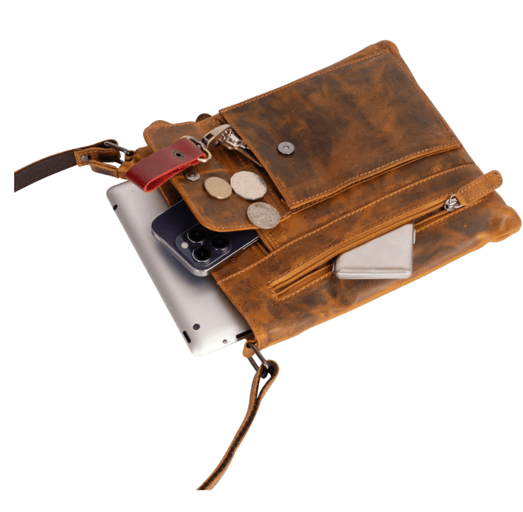 Ladies Cross Body Leather Bag Lucy LD007 Greenwood Leather