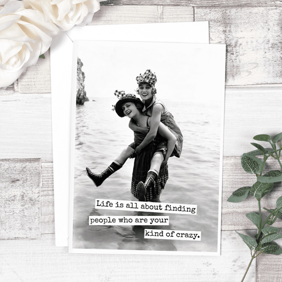 Life Is All About Finding People... Friendship Card. 700 Greeting Cards Raven&