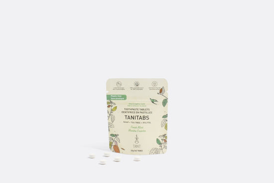 Toothpaste Tablets Fresh Mint - Compostable refill - 62 tabs TANIT