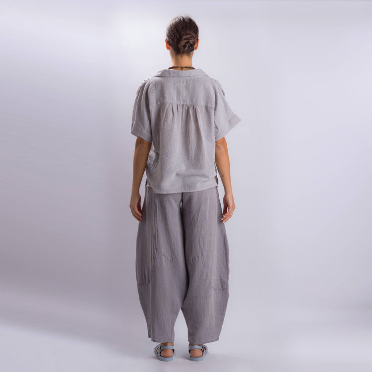 Loomist Sile Collared Top Tops loom.ist