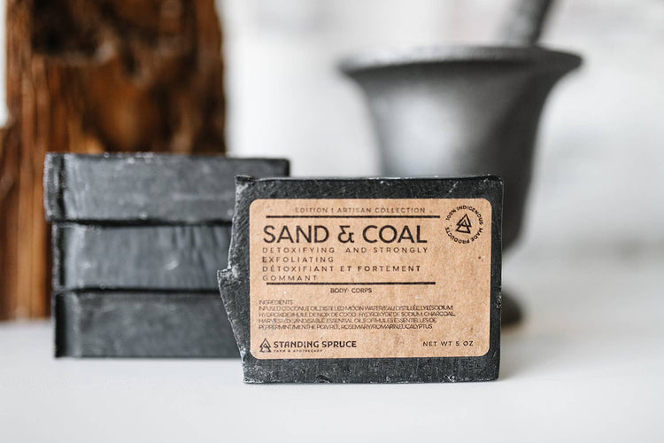 Sand & Coal Soap Bar  Standing Spruce   