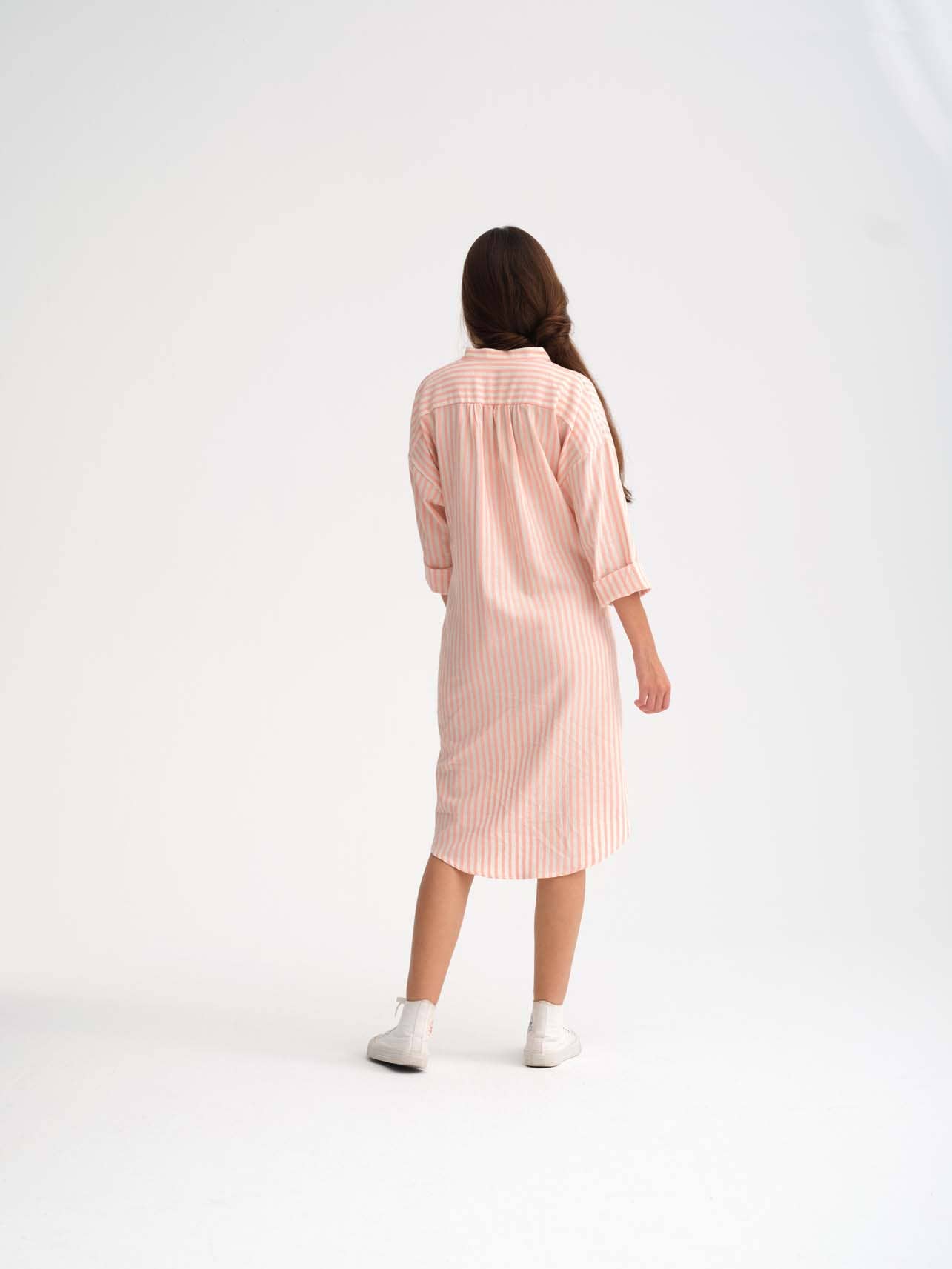 CECILIA SÖRENSEN Dress in Organic Fishbone Jacquard Dress CECILIA SÖRENSEN